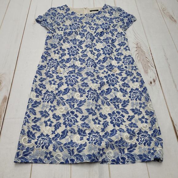 Tommy Hilfiger Blue and White Floral Dress - Picture 1 of 8